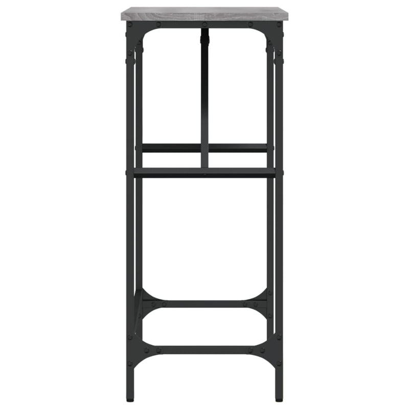 vidaXL szürke sonoma színű szerelt fa konzolasztal 75x32x75 cm