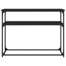 vidaXL fekete szerelt fa tálalóasztal 100x35,5x75 cm