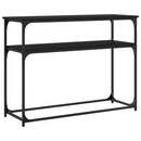 vidaXL fekete szerelt fa tálalóasztal 100x35,5x75 cm