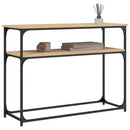 vidaXL sonoma tölgy színű szerelt fa dohányzóasztal 100x35,5x75 cm