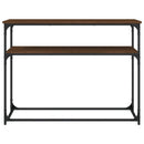 vidaXL barna tölgyszínű szerelt fa tálalóasztal 100x35,5x75 cm