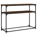 vidaXL barna tölgyszínű szerelt fa tálalóasztal 100x35,5x75 cm