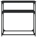 vidaXL fekete szerelt fa tálalóasztal 75x35,5x75 cm