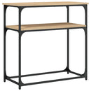 vidaXL sonoma tölgy színű szerelt fa dohányzóasztal 75x35,5x75 cm