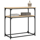 vidaXL sonoma tölgy színű szerelt fa dohányzóasztal 75x35,5x75 cm