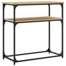 vidaXL sonoma tölgy színű szerelt fa dohányzóasztal 75x35,5x75 cm