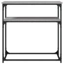vidaXL szürke sonoma színű szerelt fa konzolasztal 75x35,5x75 cm