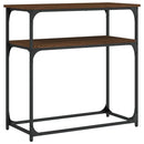 vidaXL barna tölgyszínű szerelt fa tálalóasztal 75x35,5x75 cm