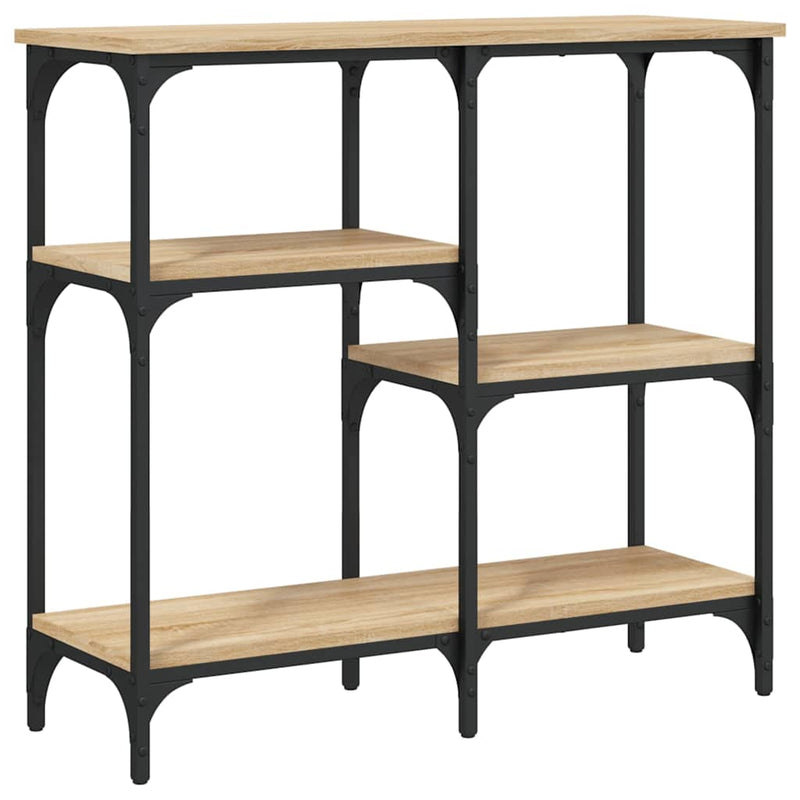 vidaXL sonoma tölgy színű szerelt fa dohányzóasztal 80x29x75 cm