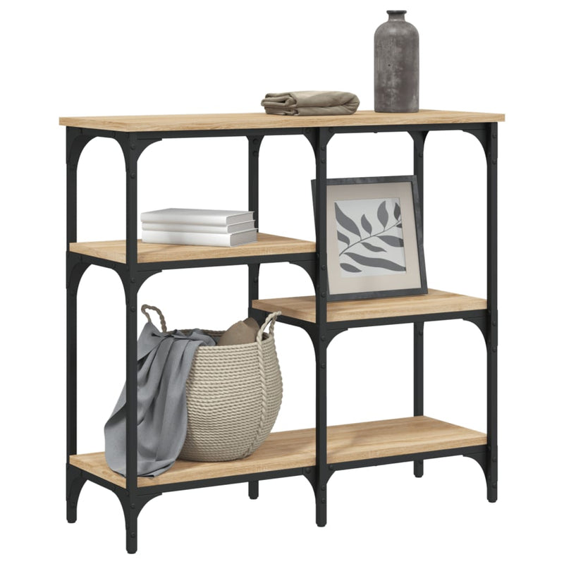 vidaXL sonoma tölgy színű szerelt fa dohányzóasztal 80x29x75 cm