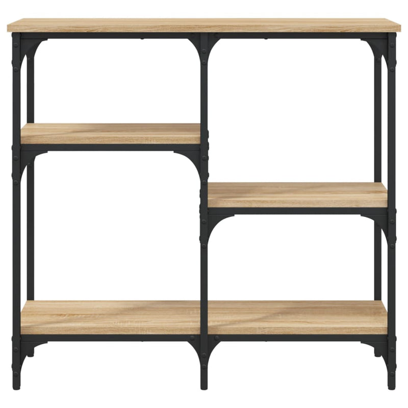 vidaXL sonoma tölgy színű szerelt fa dohányzóasztal 80x29x75 cm