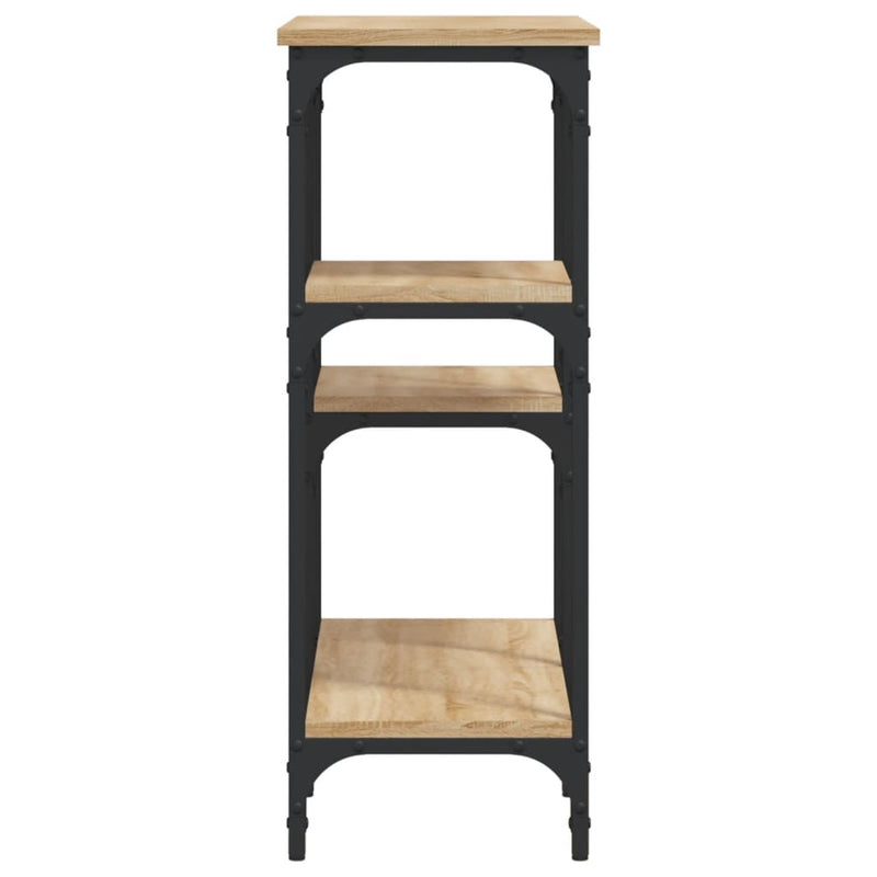 vidaXL sonoma tölgy színű szerelt fa dohányzóasztal 80x29x75 cm