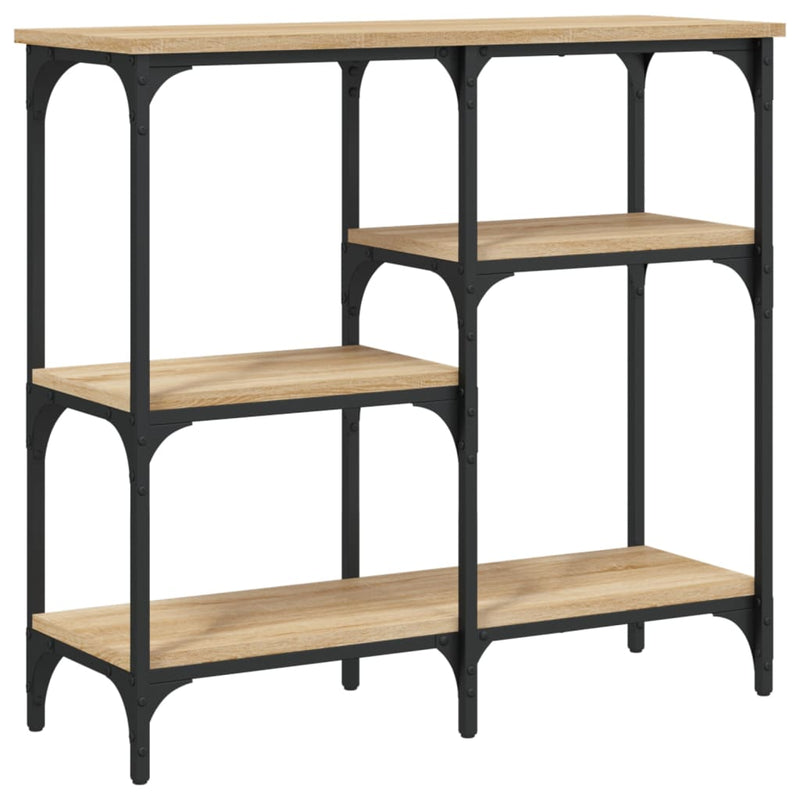 vidaXL sonoma tölgy színű szerelt fa dohányzóasztal 80x29x75 cm