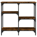 vidaXL füstös tölgy színű szerelt fa tálalóasztal 80x29x75 cm