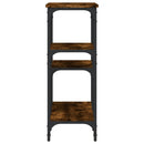 vidaXL füstös tölgy színű szerelt fa tálalóasztal 80x29x75 cm