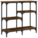 vidaXL füstös tölgy színű szerelt fa tálalóasztal 80x29x75 cm