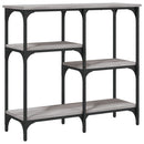 vidaXL szürke sonoma színű szerelt fa konzolasztal 80x29x75 cm