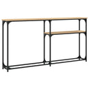 vidaXL sonoma tölgy színű szerelt fa dohányzóasztal 145x22,5x75 cm