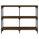 vidaXL barna tölgyszínű szerelt fa tálalóasztal 100x29x75 cm