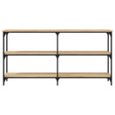 vidaXL sonoma tölgy színű szerelt fa dohányzóasztal 150 x 29 x 75 cm