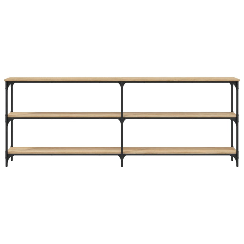 vidaXL sonoma tölgy színű szerelt fa dohányzóasztal 200x29x75 cm