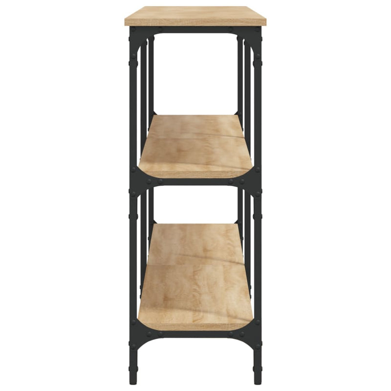 vidaXL sonoma tölgy színű szerelt fa dohányzóasztal 200x29x75 cm