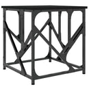 vidaXL fekete szerelt fa dohányzóasztal 45x45x47,5 cm