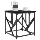 vidaXL fekete szerelt fa dohányzóasztal 45x45x47,5 cm
