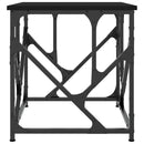 vidaXL fekete szerelt fa dohányzóasztal 45x45x47,5 cm