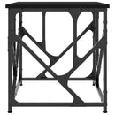 vidaXL fekete szerelt fa dohányzóasztal 45x45x47,5 cm