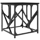 vidaXL fekete szerelt fa dohányzóasztal 45x45x47,5 cm