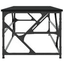 vidaXL fekete szerelt fa dohányzóasztal 100 x 50 x 40 cm