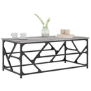 vidaXL szürke sonoma szerelt fa dohányzóasztal 100 x 50 x 40 cm