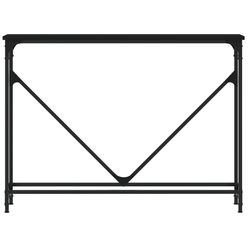 vidaXL fekete szerelt fa tálalóasztal 102 x 22,5 x 75 cm