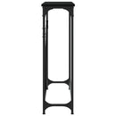 vidaXL fekete szerelt fa tálalóasztal 102 x 22,5 x 75 cm