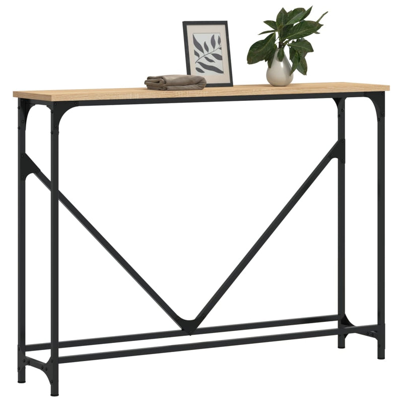 vidaXL sonoma tölgy színű szerelt fa dohányzóasztal 102x22,5x75 cm