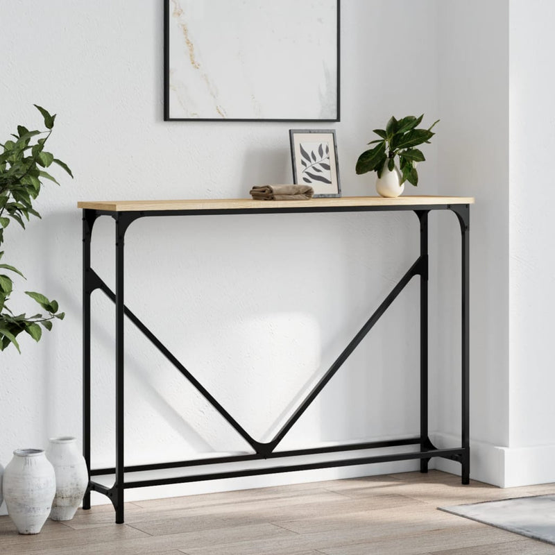 vidaXL sonoma tölgy színű szerelt fa dohányzóasztal 102x22,5x75 cm