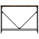 vidaXL füstös tölgy színű szerelt fa tálalóasztal 102x22,5x75 cm