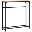 vidaXL sonoma tölgyfa konzolasztal 75 x 19,5 x 75 cm rétegelt fából