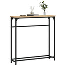 vidaXL sonoma tölgyfa konzolasztal 75 x 19,5 x 75 cm rétegelt fából