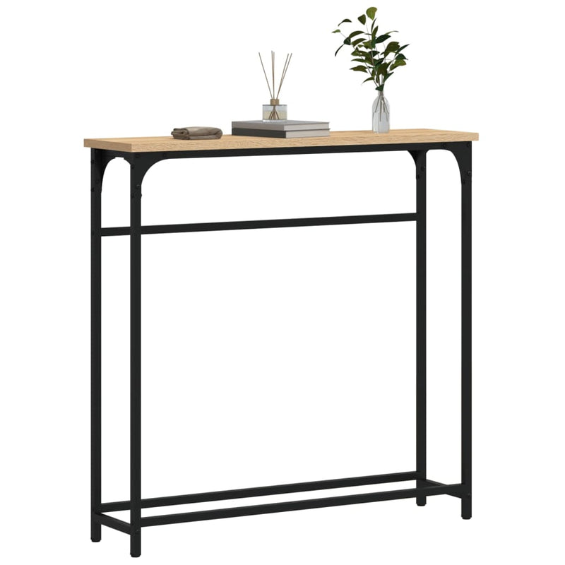 vidaXL sonoma tölgy színű szerelt fa dohányzóasztal 75x19,5x75 cm