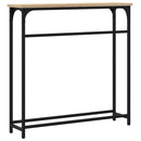 vidaXL sonoma tölgyfa konzolasztal 75 x 19,5 x 75 cm rétegelt fából
