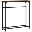 vidaXL füstös tölgy színű szerelt fa tálalóasztal 75x19,5x75 cm