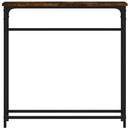 vidaXL füstös tölgy színű szerelt fa tálalóasztal 75x19,5x75 cm