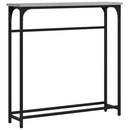 vidaXL szürke sonoma színű szerelt fa konzolasztal 75x19,5x75 cm