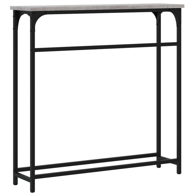 vidaXL szürke sonoma színű szerelt fa konzolasztal 75x19,5x75 cm