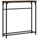 vidaXL barna tölgyszínű szerelt fa tálalóasztal 75x19,5x75 cm