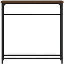 vidaXL barna tölgyszínű szerelt fa tálalóasztal 75x19,5x75 cm