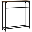 vidaXL barna tölgyszínű szerelt fa tálalóasztal 75x19,5x75 cm