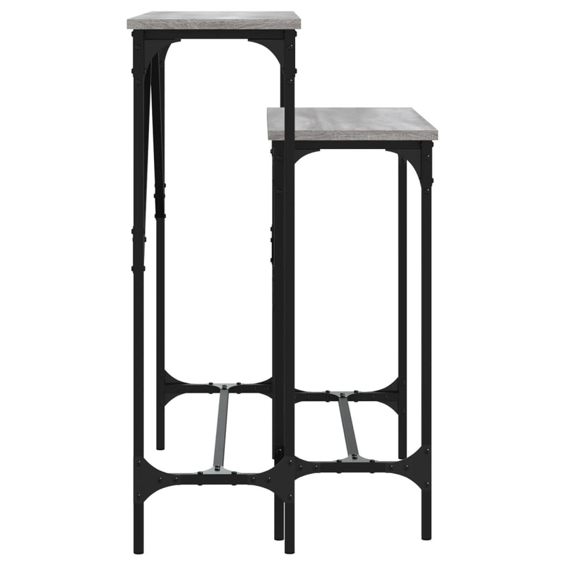 vidaXL 2 db szürke sonoma színű szerelt fa tálalóasztal